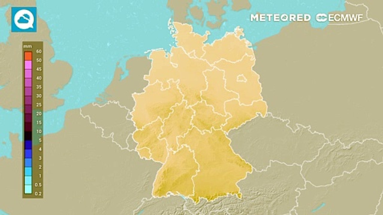 Besonders am Donnerstag fällt in Deutschland regional Regen! Die Animation zeigt die Regensummen der nächsten Stunden!