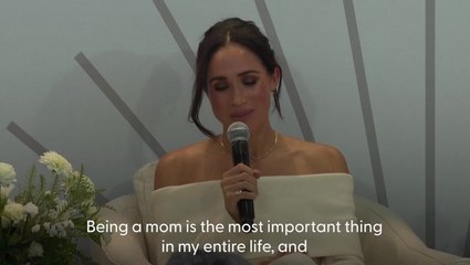 Meghan Markle says being a mother is ‘most important thing in my entire life outside being a wife to Harry’ as she opens up on mental health