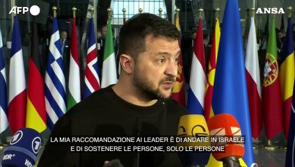 Israele, Zelensky: "L'Occidente sostenga chi e' vittima di attacchi"