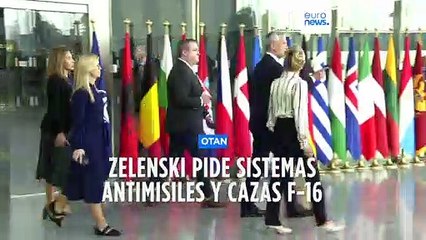 Скачать видео: Guerra Ucrania | Zelenski en la sede de la OTAN en Bruselas por primera vez desde la invasión rusa