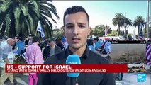 Thousands join pro-Israel rallies in New York, Los Angeles