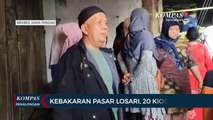 Kebakaran Pasar Losari Brebes, 20 Kios dan Pos Lantas Cisanggarung Hangus Terbakar