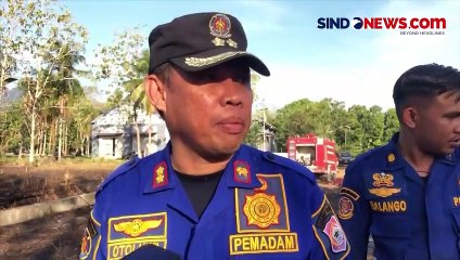 Mahasiswa Berhamburan Selamatkan Kendaraan, Lahan Kampus UNG Terbakar