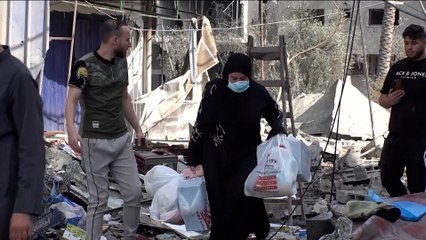 أضرار كبيرة خلفها القصف الإسرائيلي لحي الكرامة بغزة