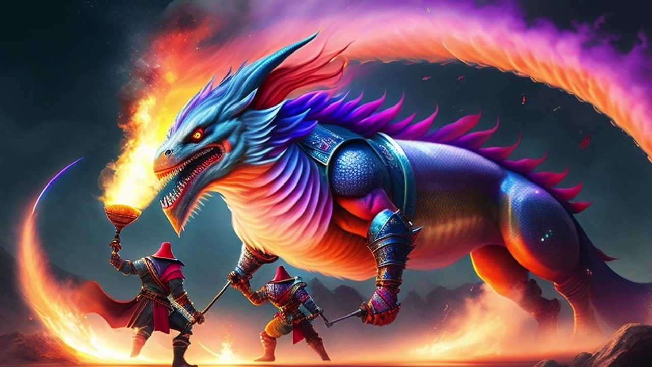 Fierce Fire Breathing Dragons