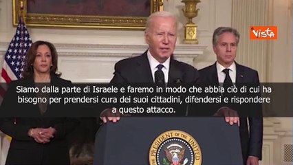 Biden: Hamas usa civili palestinesi come scudi. Israele ha diritto a difendersi