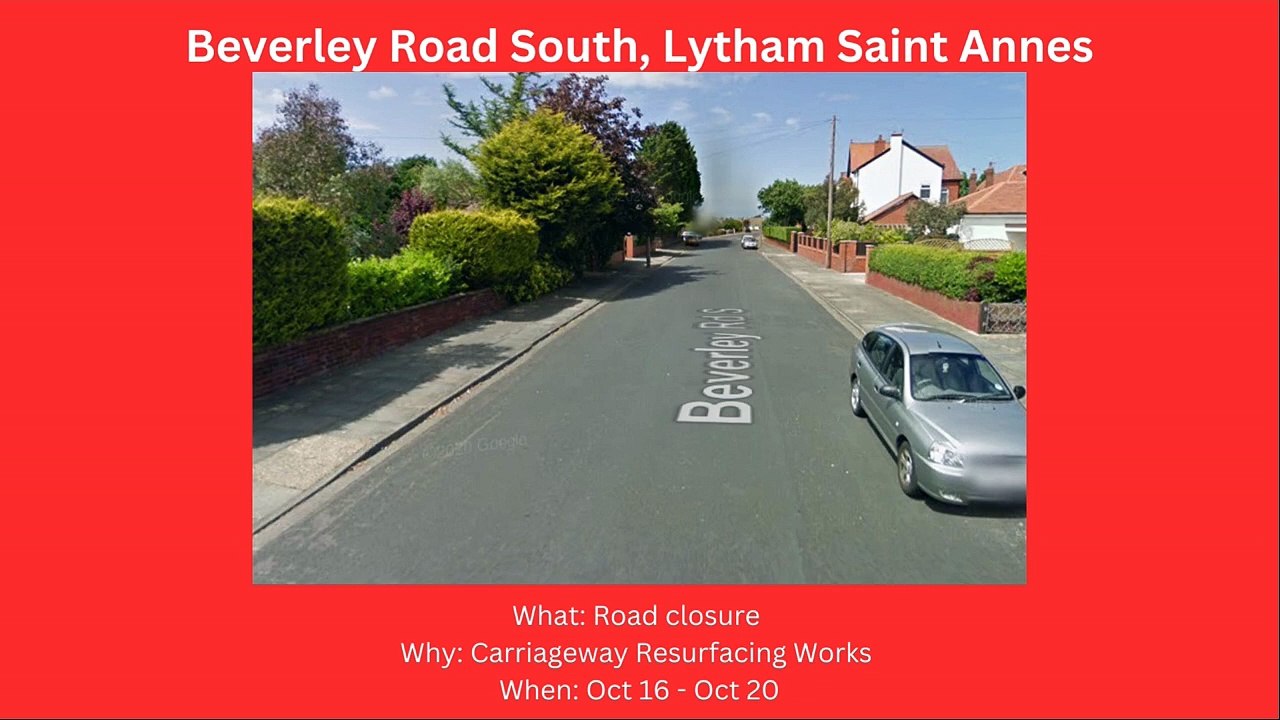 Fylde and Wyre roadworks starting Oct 16 - Oct 22