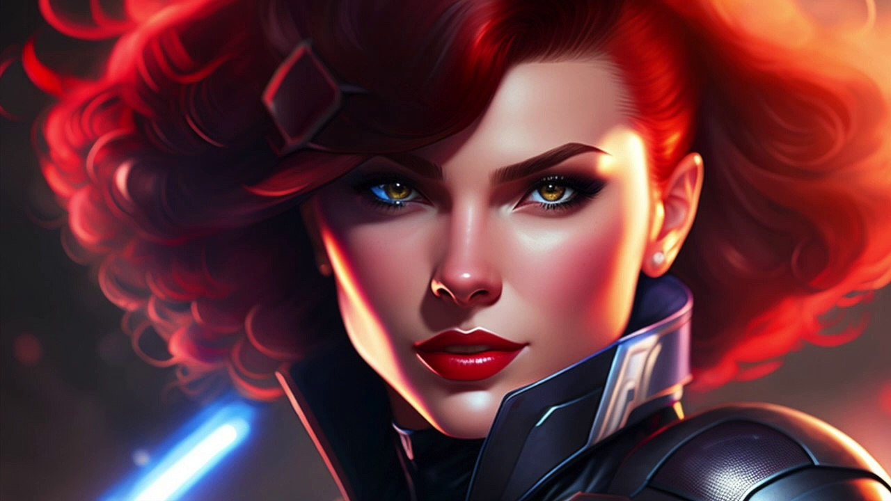 Natasha Romanoff, Black Widow, Marvel Comics, Superhero AI Art Video