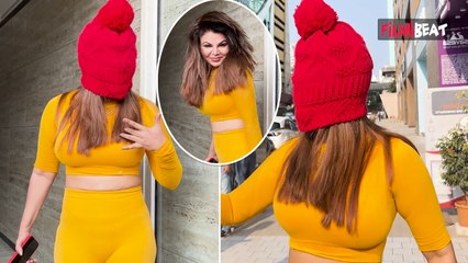 Drama Queen Rakhi Sawant Wearing Mask Spotted Outiside Gym in Bandra, Video goes Viral