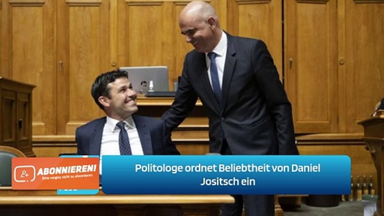 Politologe ordnet Beliebtheit von Daniel Jositsch ein