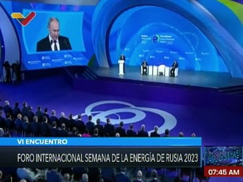 Pdte. de Rusia Vladímir Putin destacó que la economía mundial avanza hacia un modelo multipolar