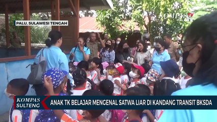 Anak TK Belajar Mengenal Satwa Liar di Kandang Transit BKSDA