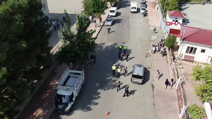 Siirt'te öğrenci güvenliği için dron ve narkotik köpekli denetim