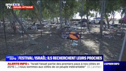 Israël: les familles des festivaliers enlevés ou tués par le Hamas à la recherche de signes de vie de leurs proches