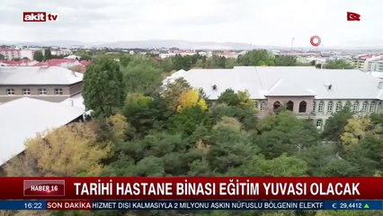 Tarihi hastane binası eğitim yuvası olacak