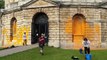 Just Stop Oil student activists paint Oxford University building orange