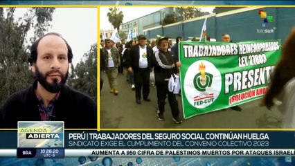 Perú: Trabajadores del seguro social continúan en huelga