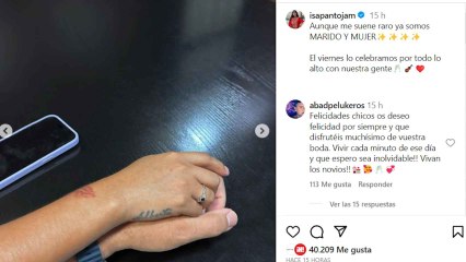 Isa Pantoja y Asraf Beno ya son... ¡Marido y mujer!