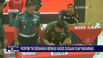 Puspom TNI Serahkan Berkas Kasus Dugaan Suap Basarnas ke Oditurat Militer