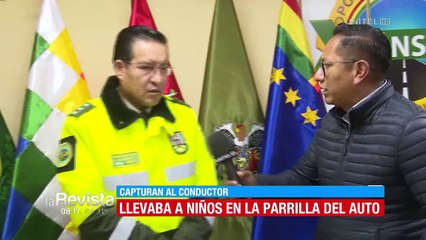 Acusan por conducción peligrosa al conductor que transportó a tres niños en la parrilla
