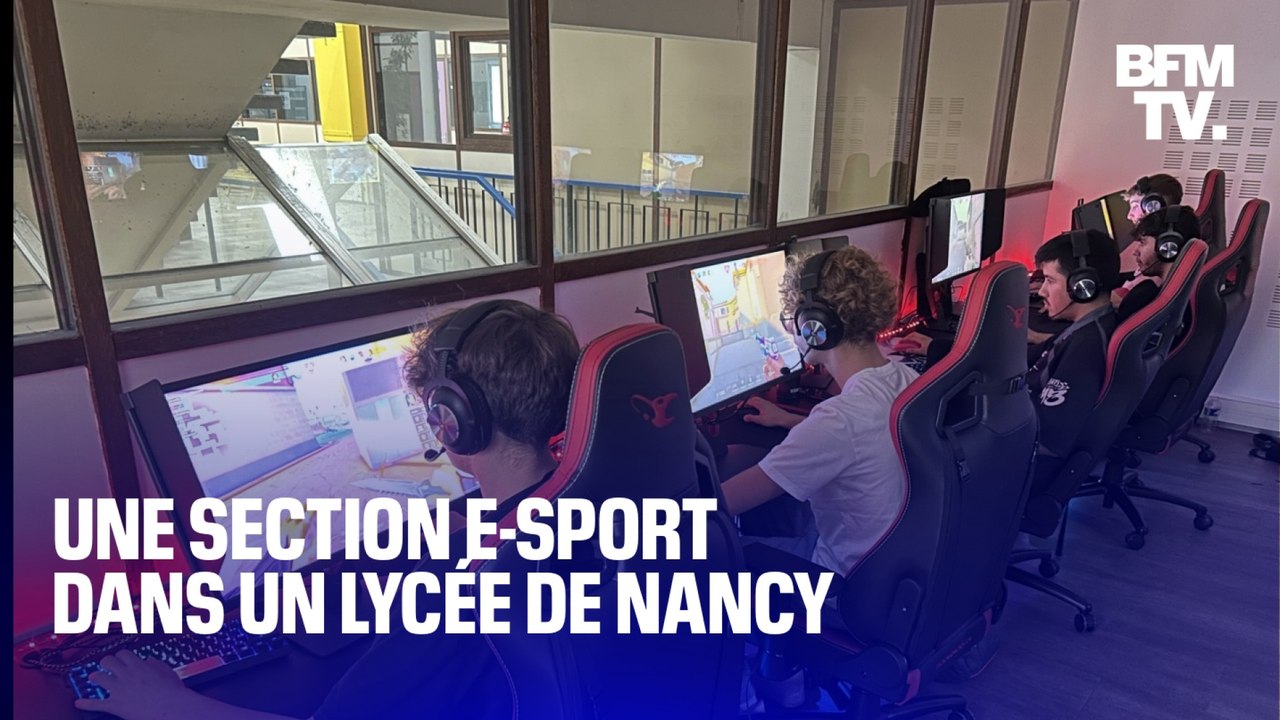 TANGUY DE BFM - Un lycée de Nancy vient d'inaugurer sa section dédiée à l'e-sport, une initiative pionnière en France