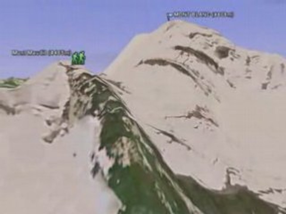 Mont Blanc  google earth