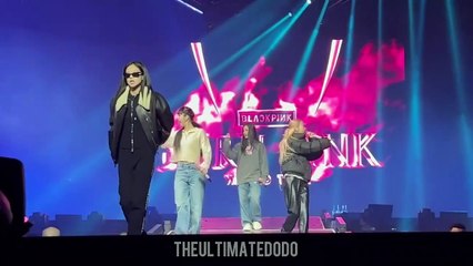 221114 Jennie and Rosé rap Lisa part Typa Girl Soundcheck Blackpink Born Pink Newark Concert Fancam