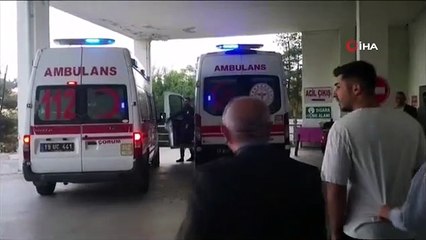 Çorum'da öğrenci servisi kaza yaptı