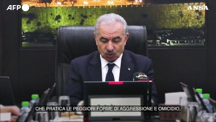 Il primo ministro palestinese: "Abbiamo il diritto di difenderci"