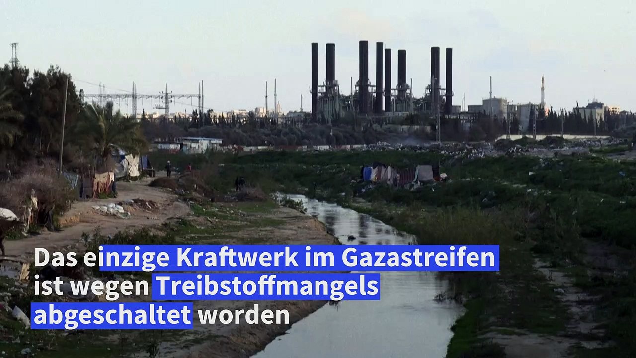Einziges Kraftwerk im Gazastreifen abgeschaltet