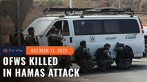 ‘Most difficult phone call’: OFWs killed in Israel died on first day of Hamas attack
