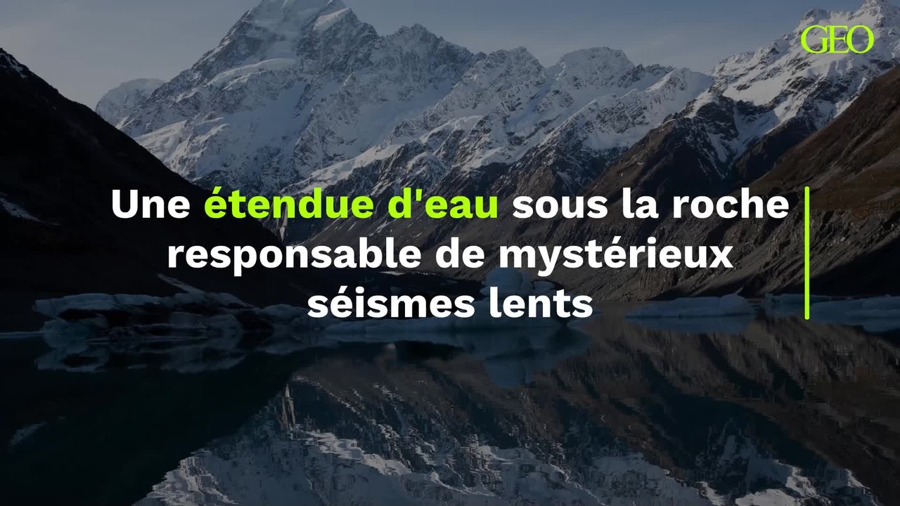 Une étendue d'eau sous la roche responsable de mystérieux séismes lents