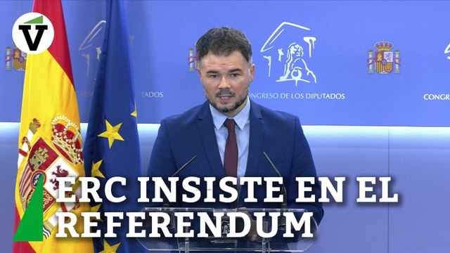 Gabriel Rufián (ERC) insiste a Pedro Sánchez con el referéndum: Nuestra solución es votar