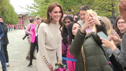 Princess of Wales greets well-wishers on visit to see how Nottingham's universities support student mental health
