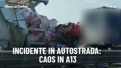 Incidente in autostrada: caos in A13