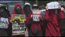 Indonesia, corteo davanti ambasciata Usa in sostegno ai palestinesi