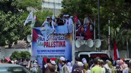Indonesia, corteo davanti ambasciata Usa in sostegno ai palestinesi