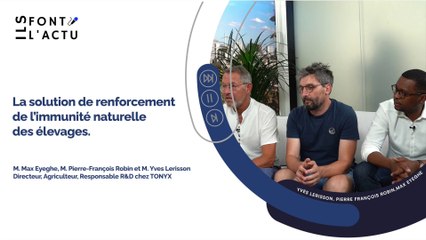 TONYX : La solution de renforcement  de l’immunité naturelle  des élevages.