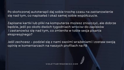 Zakończenie Jak wybaczyć samej sobie