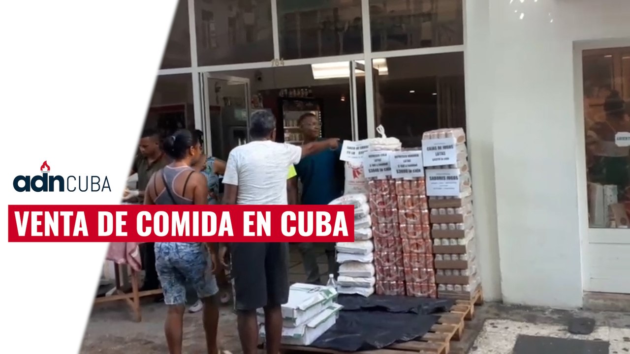 Venta de comida en Cuba