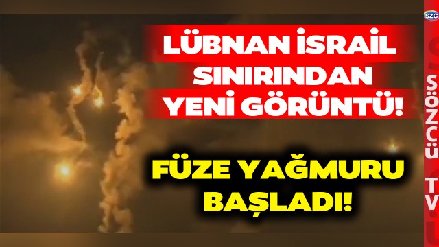 SON DAKİKA Lübnan İsrail Sınırından Yeni Görüntü! Füzeler Ateşlendi Harekat Başladı