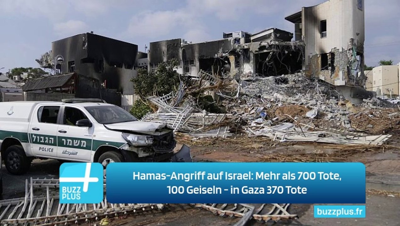 Hamas-Angriff auf Israel: Mehr als 700 Tote, 100 Geiseln - in Gaza 370 Tote