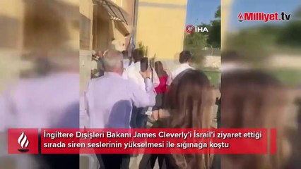 İngiliz bakanın panik dolu anları! Bir anda sığınaklara koştular