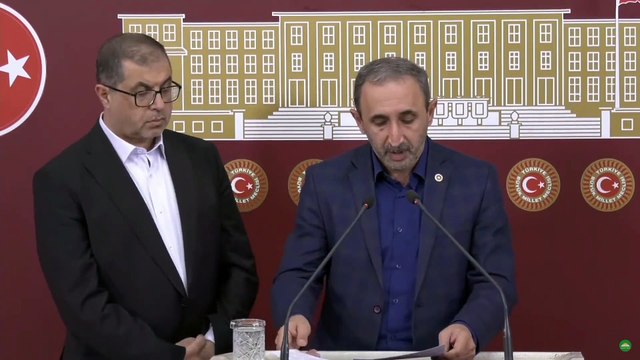 HÜDAPAR'lı Şahzade Demir, Hamas yetkilileriyle basın açıklaması yaptı