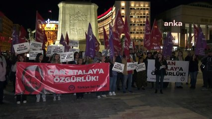 AYM'nin Can Atalay kararı öncesi TİP'ten Ulus Meydanı'nda eylem!
