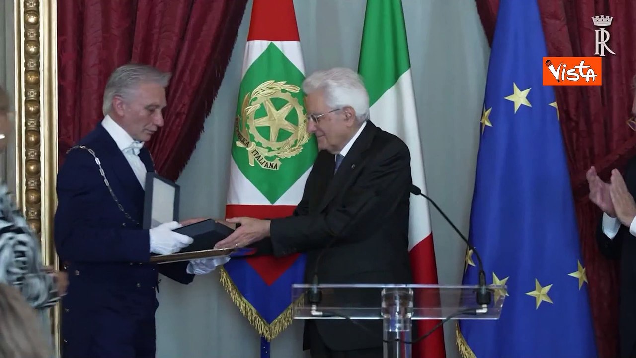 Mattarella alla cerimonia di consegna dei Premi "Presidente della Repubblica"