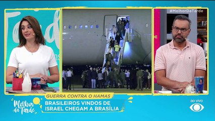 Brasileiros vindos de Israel chegam em Brasília |Melhor da Tarde