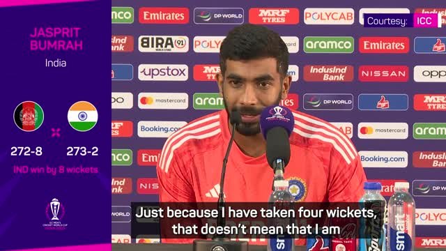 Bumrah 'not very happy' despite four-wicket haul in Afghanistan win