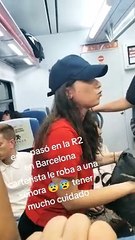 Acalorada discusión entre una usuaria de Rodalies y una supuesta carterista