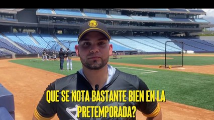 Eliézer Alfonzo Jr. uniformado con Leones